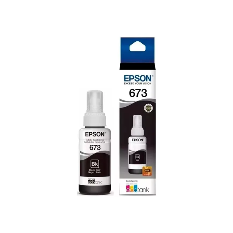 Botella de tinta Epson T673120-AL Negro