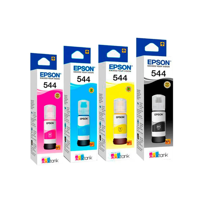 Pack de Tintas Epson T544 los 4 Colores C, M, Y, BK Original