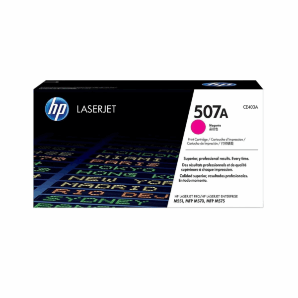 Tóner HP 507A Magenta CE403A L.J. M551