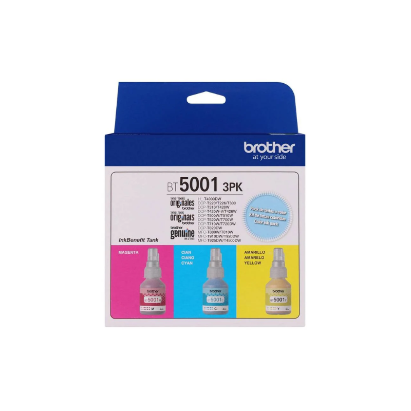 Tintas Brother BT5001 3PK colores Original