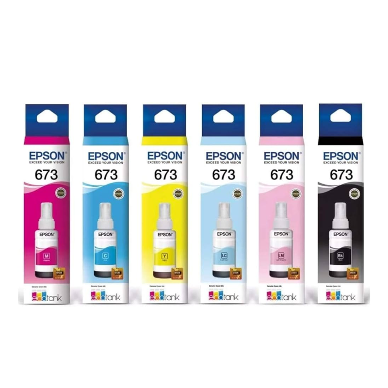 Pack de tinta Epson T673 Original (C, M, Y, LM, LC, BK)