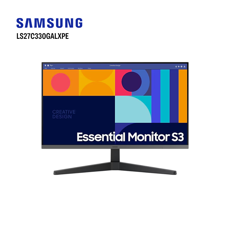 Monitor Samsung LS27C330GALXPE FHD Essential S3 Plano IPS 27" 100Hz
