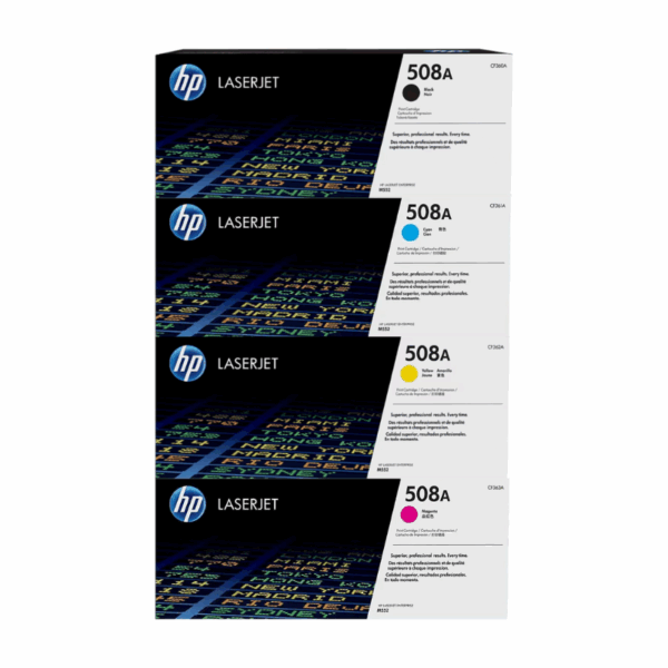 Kit toner HP 508A (Cyan, Magenta, Amarillo Y Negro)