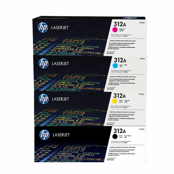 Toner HP 312A Original (Pack de 4 colores C, M, Y, BK)