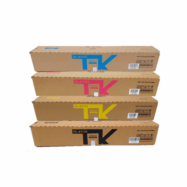Kit Toner Kyocera TK-8117 (Cyan, Amarillo, Magenta y Negro)
