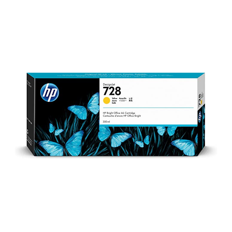 Tinta HP 728 (F9K15A) 300ML Amarillo