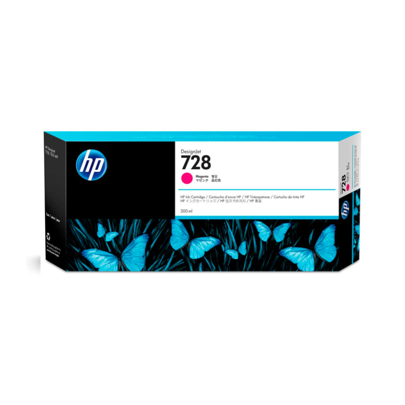 Tinta HP 728 (F9K16A) 300ML Magenta