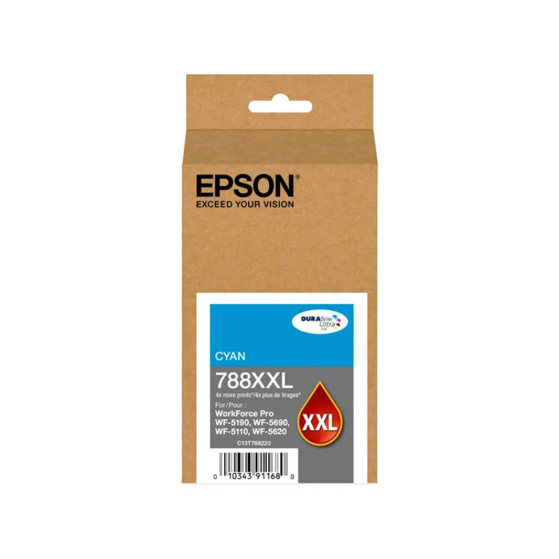 Tinta Epson T788XXL220 Cyan WF-5690 4,000 Páginas