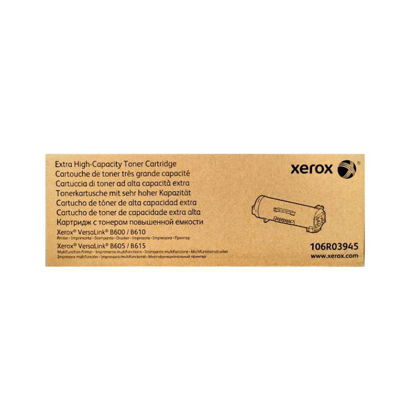 Toner Xerox 106R03945 Negro B600/B610 Original