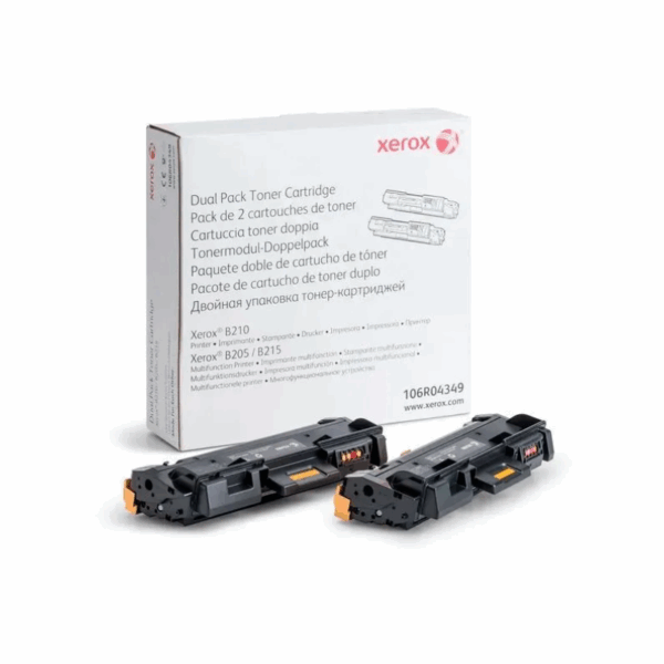 Toner Xerox 106R04349 para B210 B215 B205 Dual Pack