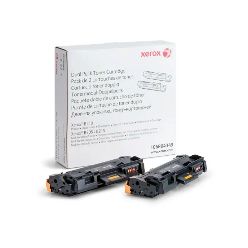 Toner Xerox 106R04349 para B210 B215 B205 Dual Pack