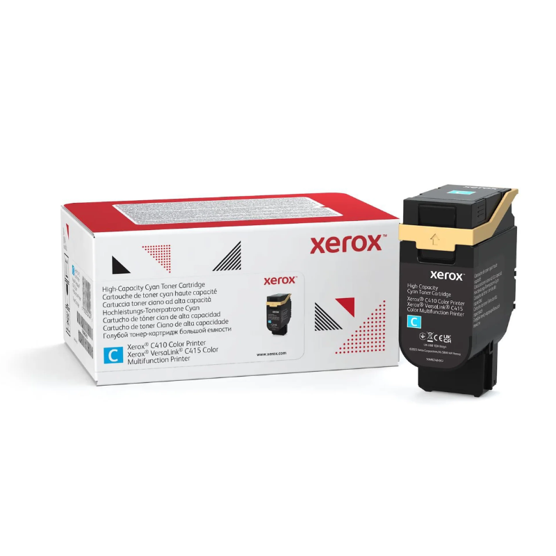 Tóner Xerox 006R04765 Versalink C410/C415, Cyan, Alta Capacidad, 7K.