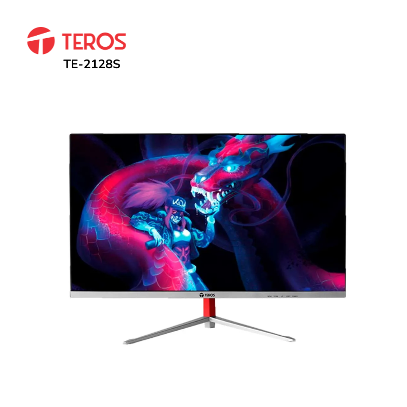 Monitor curvo TEROS TE-2402S 23.8" FHD VA 100Hz 1ms HDMI VGA negro