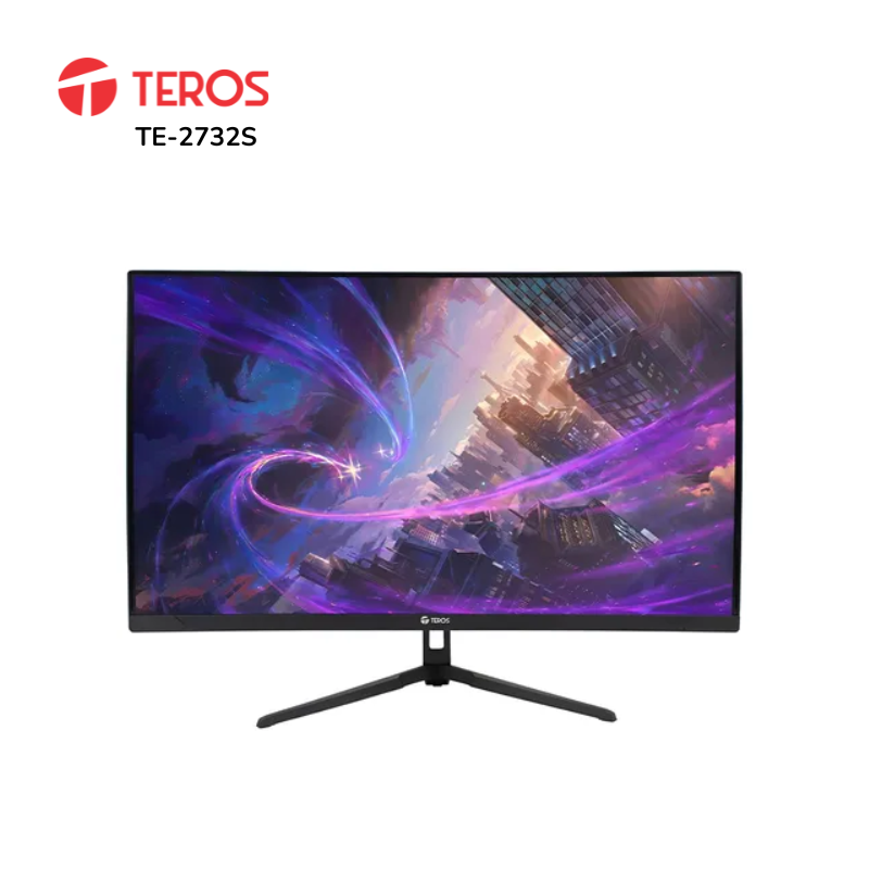 Monitor TEROS TE-2732S curvo 27" FHD VA 100Hz 1ms HDMI DP negro
