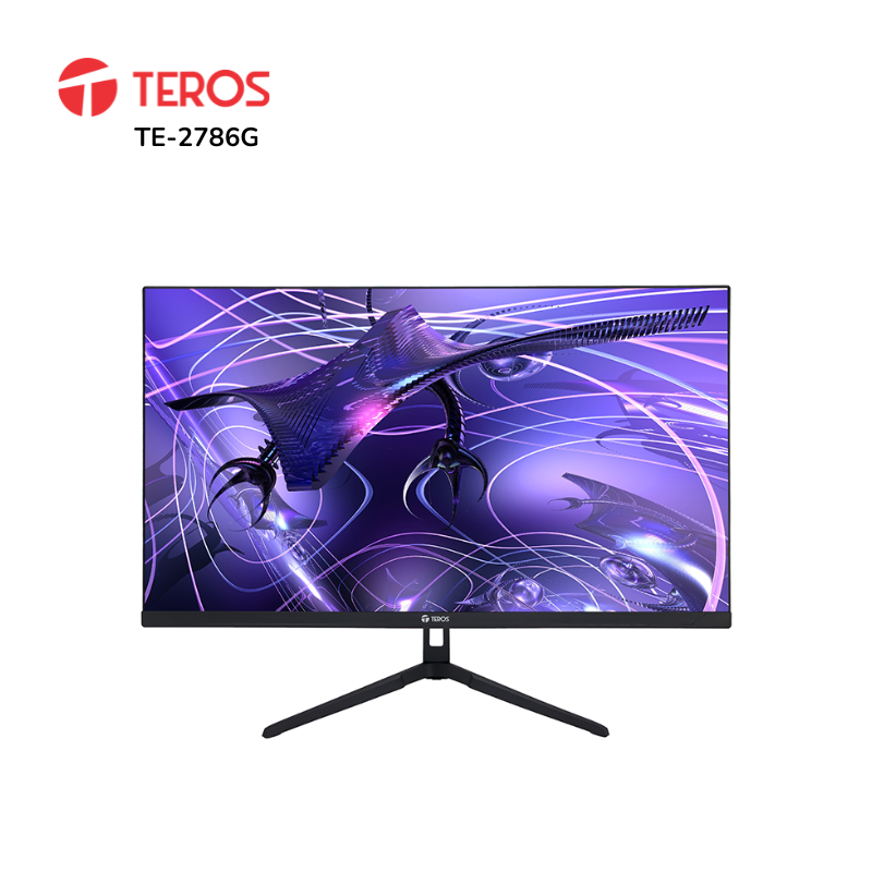 Monitor TEROS TE-2786G plano gaming 27" FHD IPS, 200Hz, 1920x1080, HDMI, DP, FreeSync